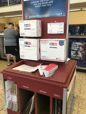 More Priority Mail Boxes/Envelopes Located Near the Clerks.