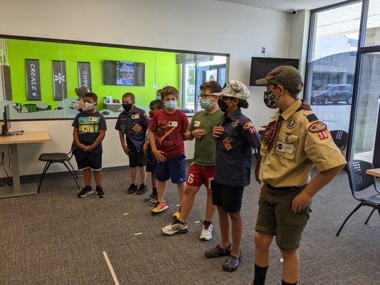 Scout STEM badges in progress