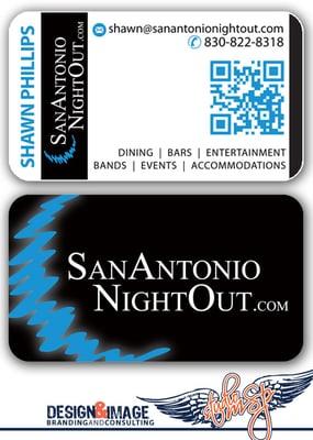 SanAntonioNightPOut.com . . NEW cards for our new adventure. "How can we help you SA? "