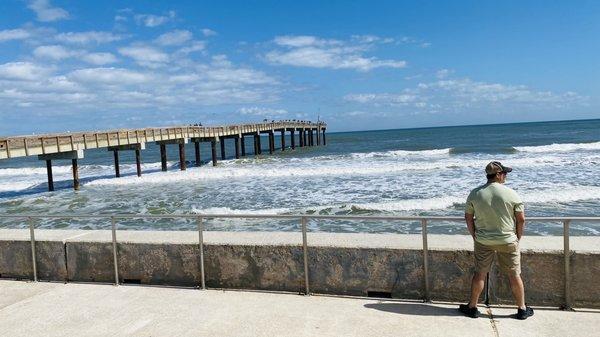 Concrete walk & pier