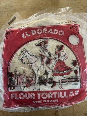 Dozen warm fresh flour tortillas. Delish!