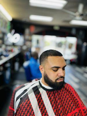 Taper with beard line up