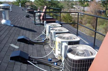 16 a/c units installed in 1 day in Stoughton, MA