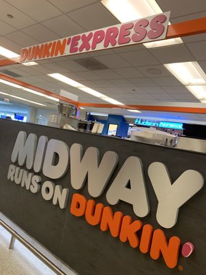 Midway runs on Dunkin'