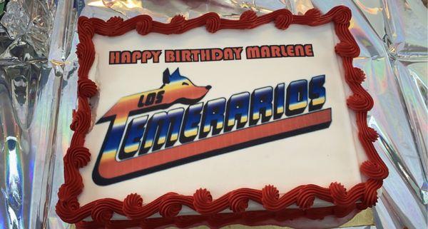 Temerarios birthday cake