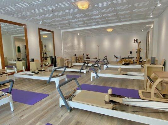 Brand New Pilates Studio! One large group room and two additional rooms for private sessions and duets!