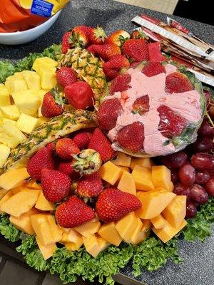 Large fruit tray.