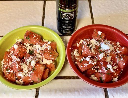 Watermelon Salad with Hojiblanca Olive Oil