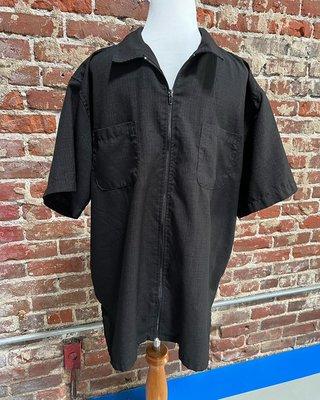 Vintage Haband guayabera black zippered Shirt. Size X-Large, $15