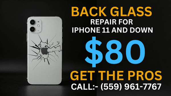 Back glass Repair for iphone 11 and Dow For $80 !!! 

#CellPros #CellProsAshlan #Bestdeals #TechRepairPros