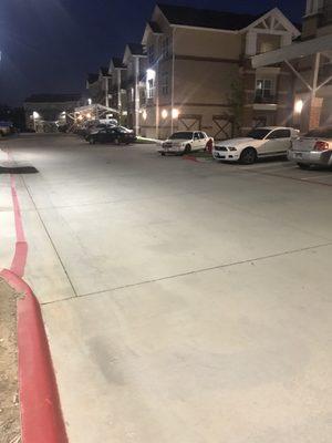 Cars parked in fire line when other spaces are clearly available