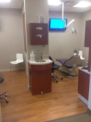 Our beautiful operatories equipped with massage chairs and televisions!