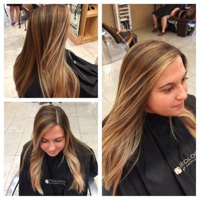 Balayage and wash, cut, style with Samantha!