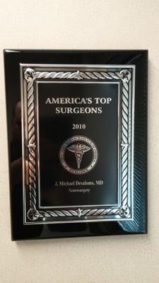 Dr Denning is also recognized as one of the top surgeons in the nation.