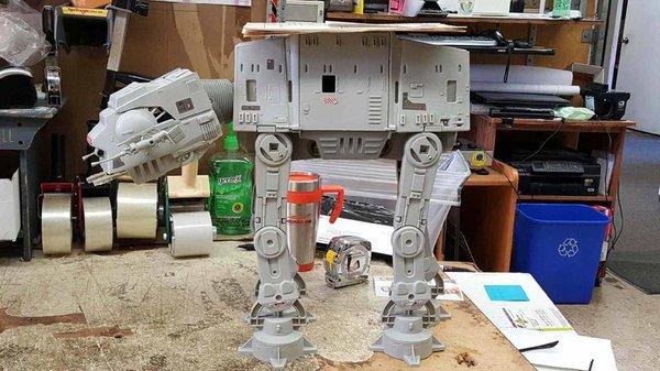 OK, this was kinda cool. The AT-AT (All Terrain Armored Attack) vehicle from Star Wars!