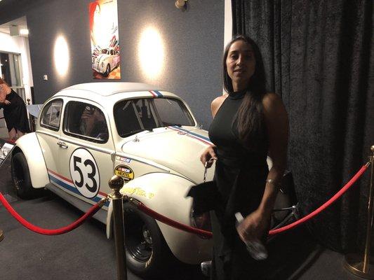 herbie the love bug with one of our fantastic Reno Yelpers