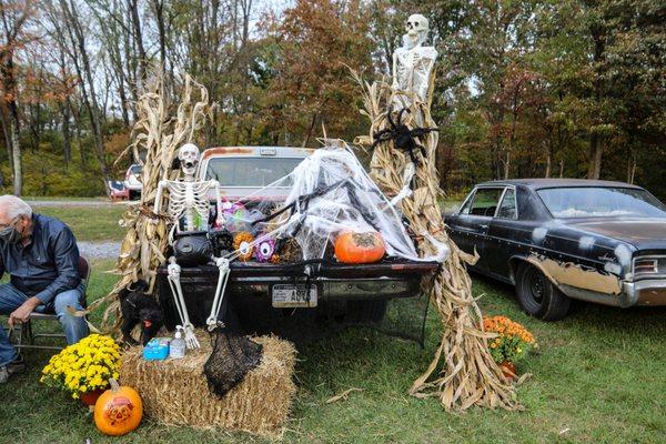 Becky's annual Trunk or Treat in October 2020