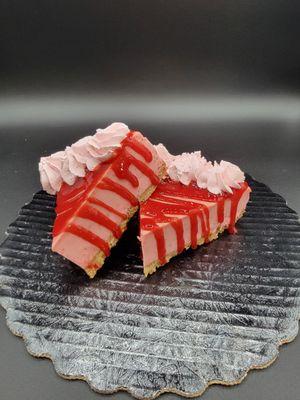 Our strawberry cheesecake is by far our best seller!!