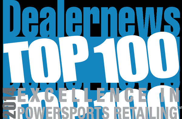 Arlington Motorsports was awarded 2014 TOP 100 Dealer