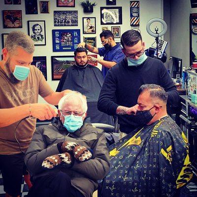 Capitol City Barbershop- Thanks for waiting, Bernie !