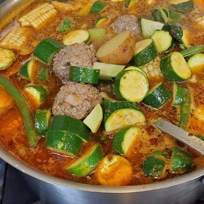 Albóndigas. Con verduras