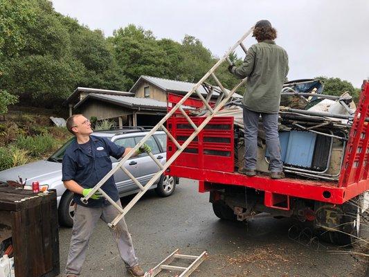 I had no idea how much junk I had; Next Day Cleanup filled their truck.