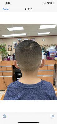 Boy haircut by TINA