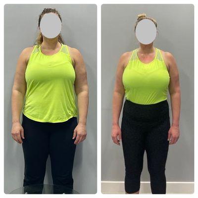 Before and after - in just three months!