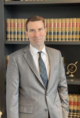 Ethan Timmins.  Senior Associate Attorney. Family law, wills, trusts and estate/probate management.