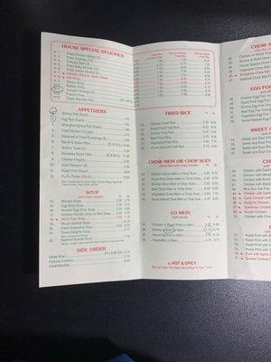 Page 3 of menu