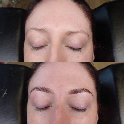 Eyebrow Lamination, Brow Sculpt, and Brow Tint