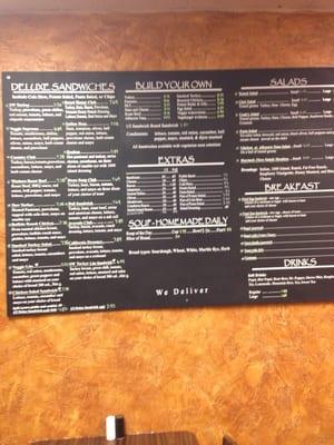 Menu board