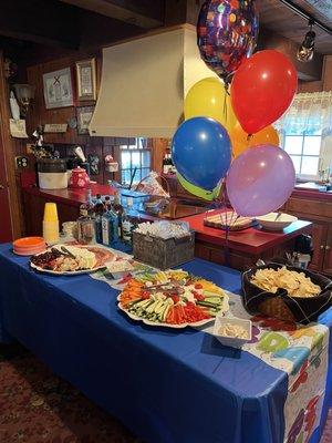 Antipasto and crudite platters!