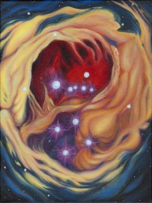 Heart Nebulae. Oil on canvas