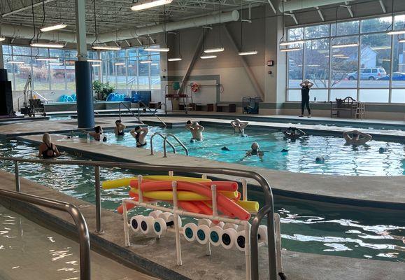 Aquatic fitness class