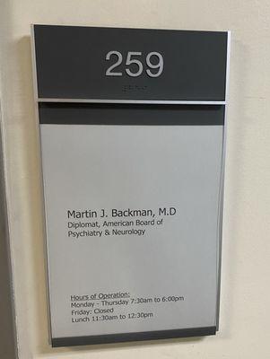 Dr. Martin Backman - Neurologist