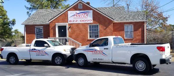 Just part of our fleet outside our local office in Fayetteville on Ramsey Street behind the Rainbow Restaurant.