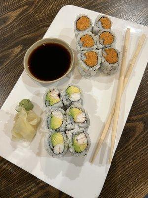 Spicy Tuna + Shrimp Avocado Roll