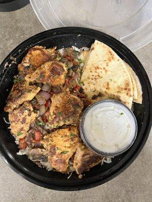 Chicken Shish Tawook Pita Plate