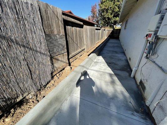 Concrete pathway completed and the drainage issue is completely fixed