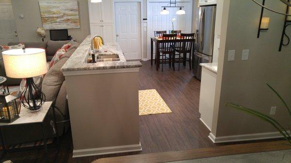 LVP in this remodel is stunning!  It was great working with Posh Home Designs on this project!