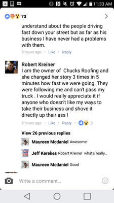 Chucks Roofing Company Inc