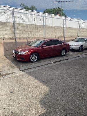 My new baby. 2017 Cherry Red Nissan Altima