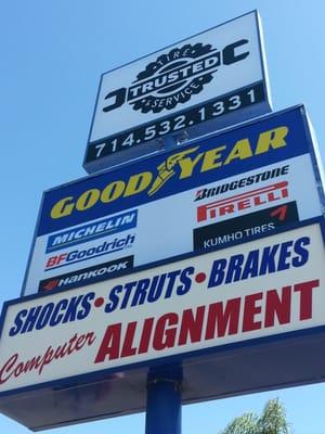 Chris at Trusted Tire and Service is the Bomb.  It is refreshing not to be B.S.'d by the auto repair guy!