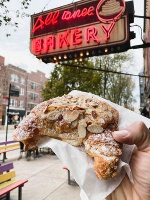 Almond croissant