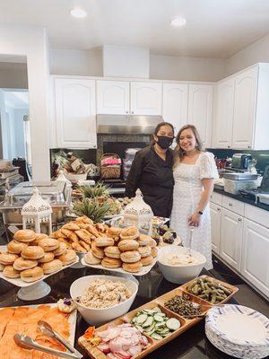 The beautiful spread for my brunch-themed bridal shower!