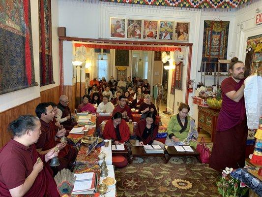 Buddhist Ceremony at Yeshe Nyingpo .