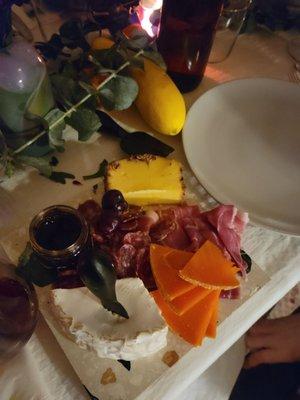 Delicious charcuterie board