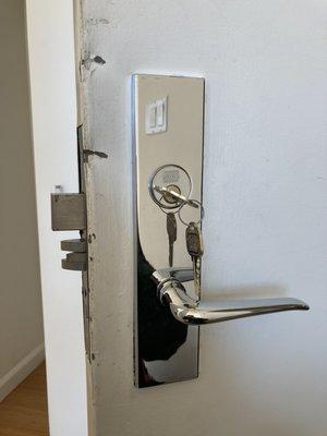 Mortise lock change