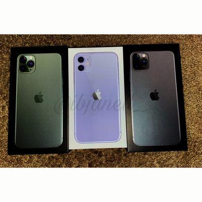 iPhone 11 Pro Max - Midnight Green iPhone 11 - Lilac iPhone 11 Pro Max - Black